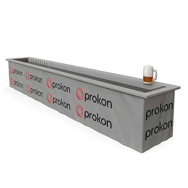 Bierkrugschieben, dass gebrandet wurde.