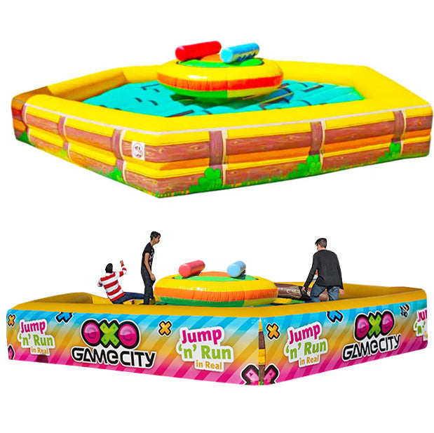 Gladiatoren Arena ohne Branding und eine mit Branding.