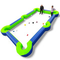 Aufblasbares XXL Fussball-Billiard zum mieten in Blau-Gruen.