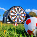 Aufblasbares Fussball-Dart zum mieten mit Baellen.
