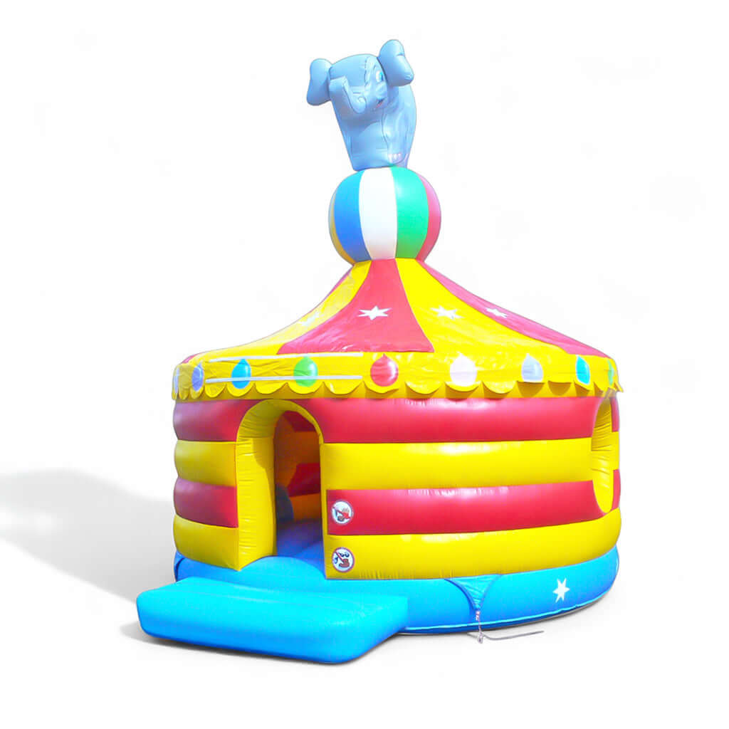 Hüpfburg Zirkus mit Dach – Ein kunterbuntes Spektakel - Hüpfburgen kaufen mit 5 Jahren Garantie | In AT, DE & CH Hüpfburg Zirkus mit Dach – Ein kunterbuntes Spektakel - Hüpfburgen kaufen mit 5 Jahren Garantie | In AT, DE & CH