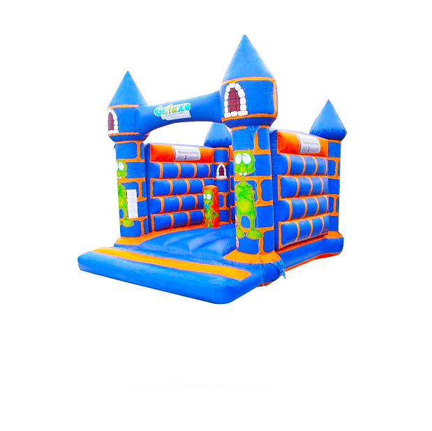 Aufgeblasene Alien Hüpfburg mit Türmen