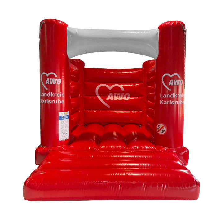 Hüpfburg AWO Landkreis mit Werbeaufdruck - Aufblasbare Werbung | Werbeträger | Inflatables online kaufen! Hüpfburg AWO Landkreis mit Werbeaufdruck - Aufblasbare Werbung | Werbeträger | Inflatables online kaufen!