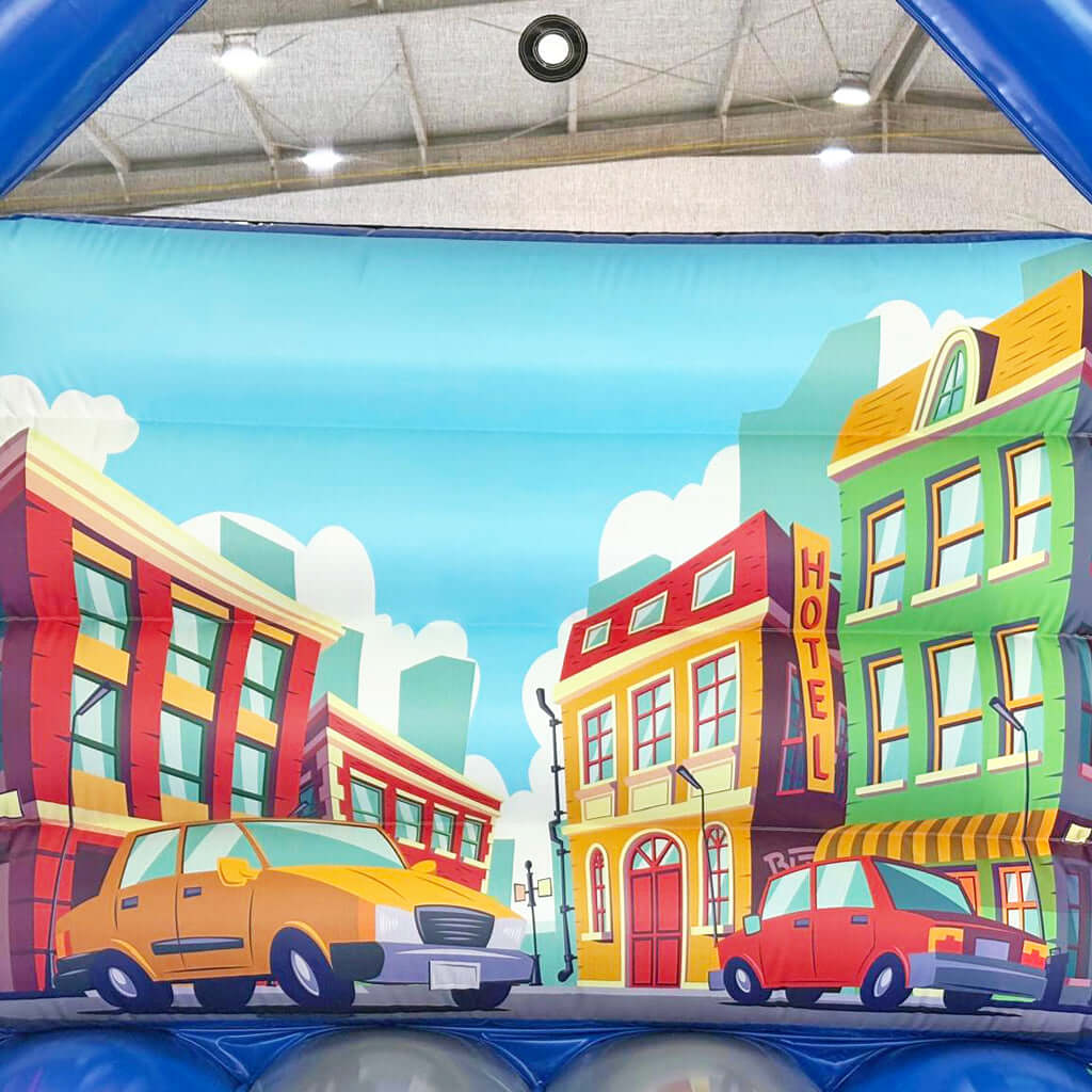 Autos in der Innenstadt, Bemalung bzw. Digitaldruck