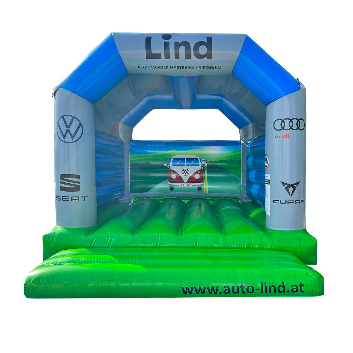 Hüpfburg Autohaus Lind - Sonderanfertigung - Aufblasbare Werbung | Werbeträger | Inflatables online kaufen! Hüpfburg Autohaus Lind - Sonderanfertigung - Aufblasbare Werbung | Werbeträger | Inflatables online kaufen!