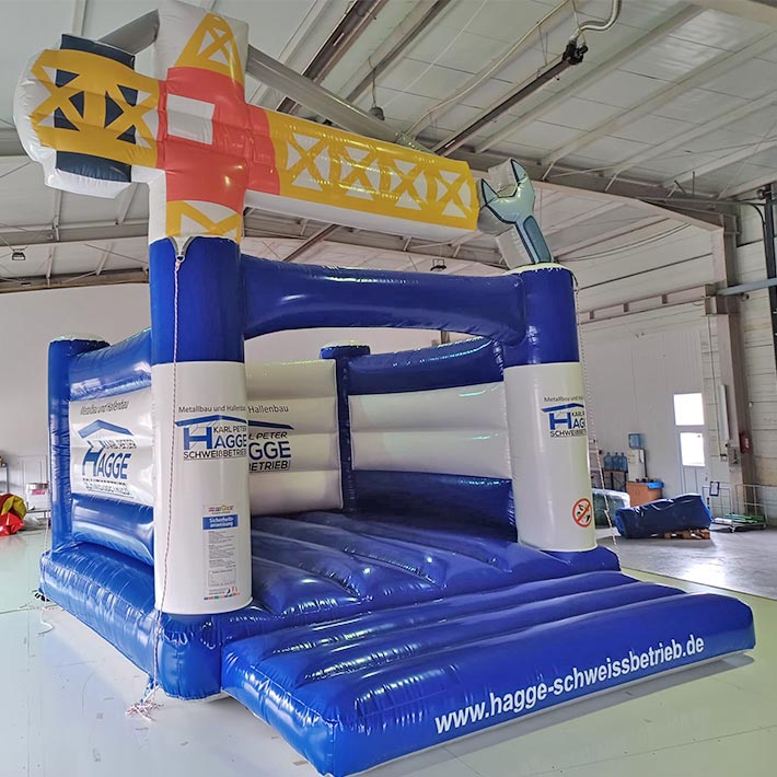 Hüpfburg Baukran Hagge Schweissbetrieb - Aufblasbare Werbung | Werbeträger | Inflatables online kaufen! Hüpfburg Baukran Hagge Schweissbetrieb - Aufblasbare Werbung | Werbeträger | Inflatables online kaufen!