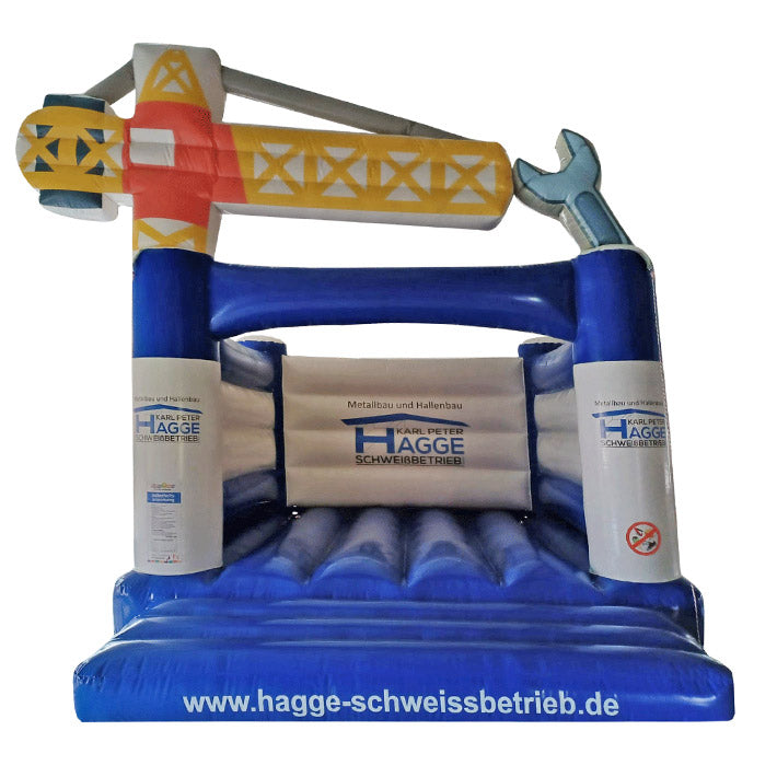 Hüpfburg Baukran Hagge Schweissbetrieb - Aufblasbare Werbung | Werbeträger | Inflatables online kaufen! Hüpfburg Baukran Hagge Schweissbetrieb - Aufblasbare Werbung | Werbeträger | Inflatables online kaufen!