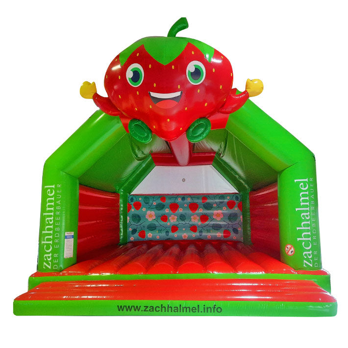 Hüpfburg Erdbeere mit Werbung - Aufblasbare Werbung | Werbeträger | Inflatables online kaufen! Hüpfburg Erdbeere mit Werbung - Aufblasbare Werbung | Werbeträger | Inflatables online kaufen!