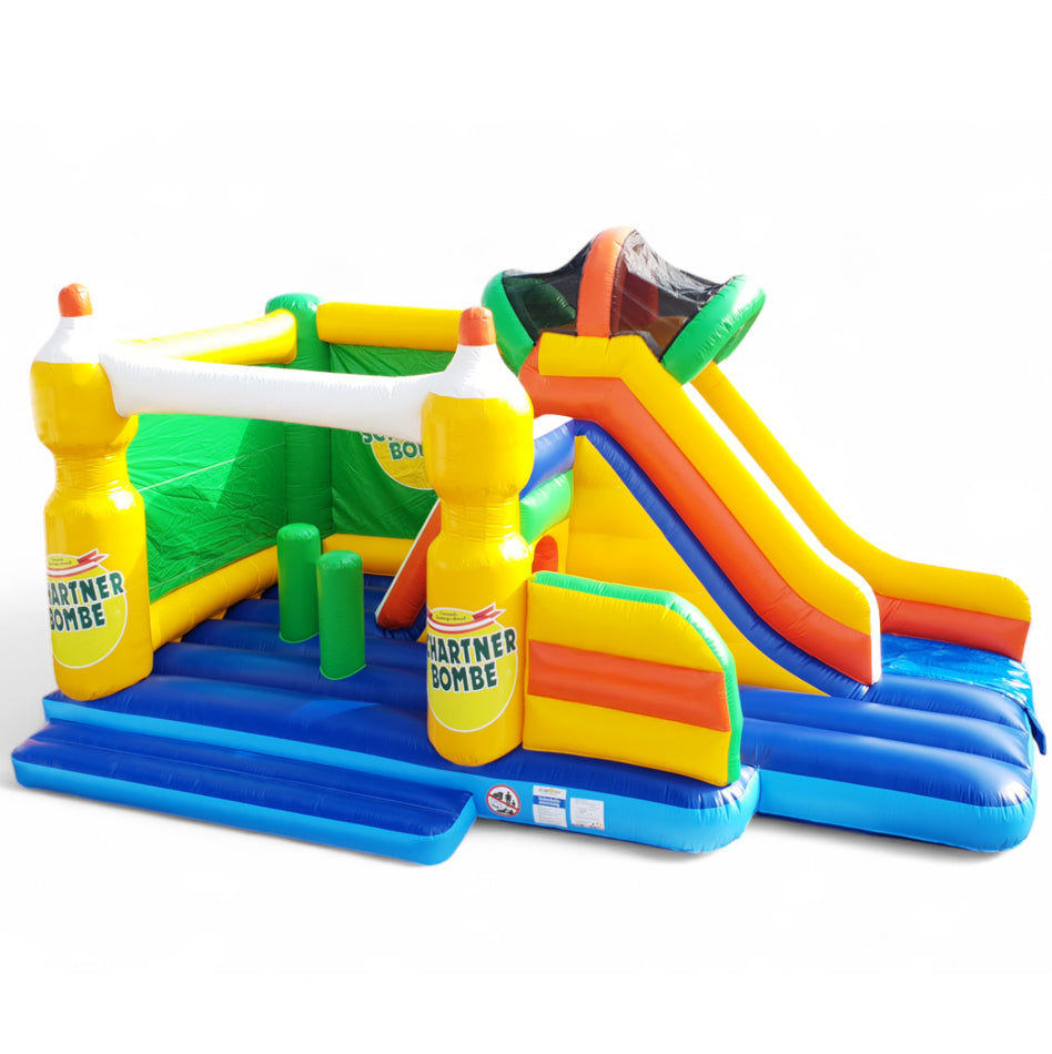 Hüpfburg Flasche Schartner-Bombe / Getränkenachbildung mit Rutsche - Aufblasbare Produktnachbildung kaufen | Werben in Großformat Hüpfburg Flasche Schartner-Bombe / Getränkenachbildung mit Rutsche - Aufblasbare Produktnachbildung kaufen | Werben in Großformat