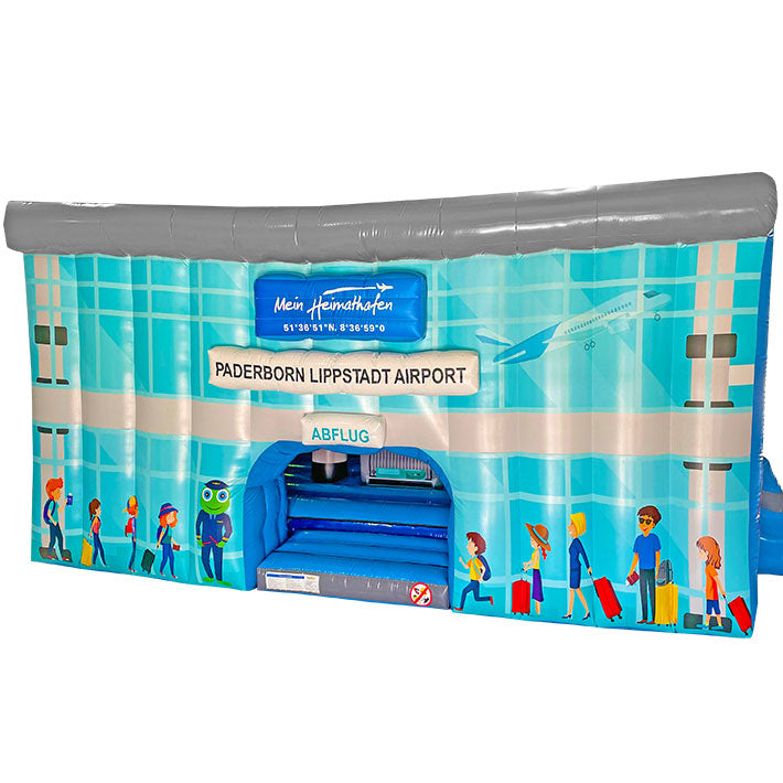 Hüpfburg Flughafen, Airport - Gebäude Nachbildung - Aufblasbare Werbung | Werbeträger | Inflatables online kaufen! Hüpfburg Flughafen, Airport - Gebäude Nachbildung - Aufblasbare Werbung | Werbeträger | Inflatables online kaufen!