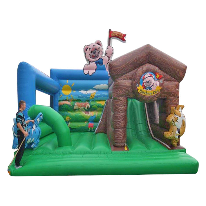 Hüpfburg Maskottchen Bärenclub mit Rutsche - Aufblasbare Werbung | Werbeträger | Inflatables online kaufen! Hüpfburg Maskottchen Bärenclub mit Rutsche - Aufblasbare Werbung | Werbeträger | Inflatables online kaufen!