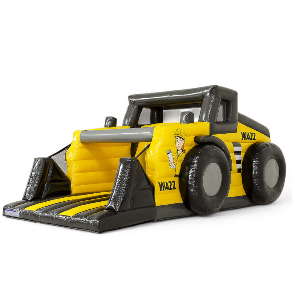 Hüpfburg Radlader mit Logos - Sonderform - Aufblasbare Produktnachbildung kaufen | Werben in Großformat Hüpfburg Radlader mit Logos - Sonderform - Aufblasbare Produktnachbildung kaufen | Werben in Großformat