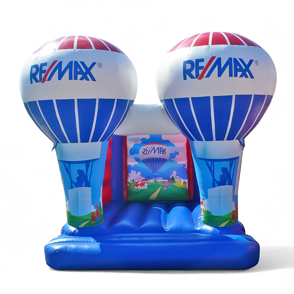 Hüpfburg REMAX Immobilien mit Heißluftballon - Aufblasbare Werbung | Werbeträger | Inflatables online kaufen! Hüpfburg REMAX Immobilien mit Heißluftballon - Aufblasbare Werbung | Werbeträger | Inflatables online kaufen!