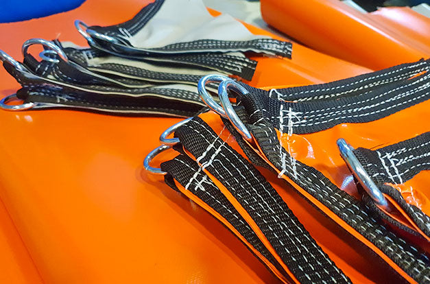 Sicherheitsverankerung von Hüpfburgen.