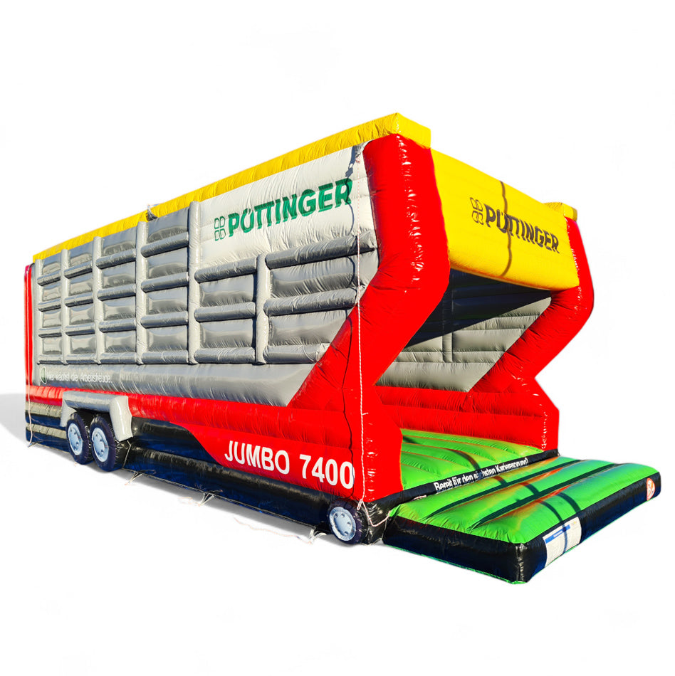 Hüpfburg Sonderanfertigung Pöttinger Ladewagen, Anhänger - Aufblasbare Produktnachbildung kaufen | Werben in Großformat Hüpfburg Sonderanfertigung Pöttinger Ladewagen, Anhänger - Aufblasbare Produktnachbildung kaufen | Werben in Großformat