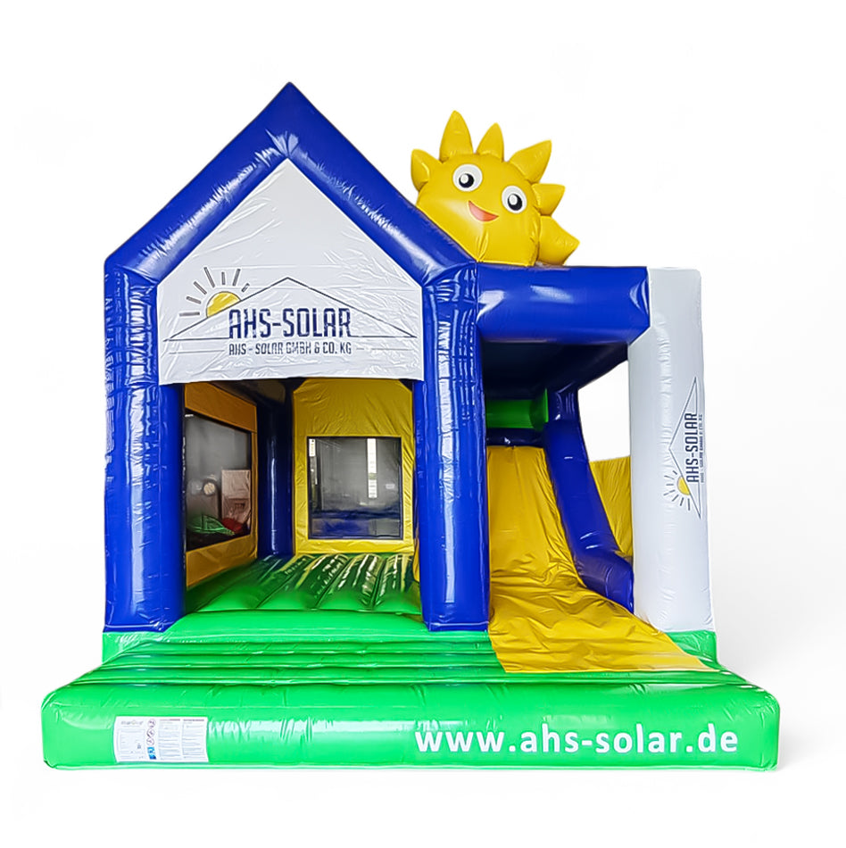 Hüpfburg Sonderanfertigung AHS Solar Sonne mit Rutsche - Aufblasbare Werbung | Werbeträger | Inflatables online kaufen! Hüpfburg Sonderanfertigung AHS Solar Sonne mit Rutsche - Aufblasbare Werbung | Werbeträger | Inflatables online kaufen!