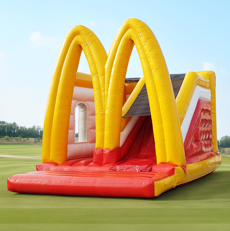 Hüpfburg MC Donald´s mit Rutsche - Sonderanfertigung - Aufblasbare Werbung | Werbeträger | Inflatables online kaufen! Hüpfburg MC Donald´s mit Rutsche - Sonderanfertigung - Aufblasbare Werbung | Werbeträger | Inflatables online kaufen!