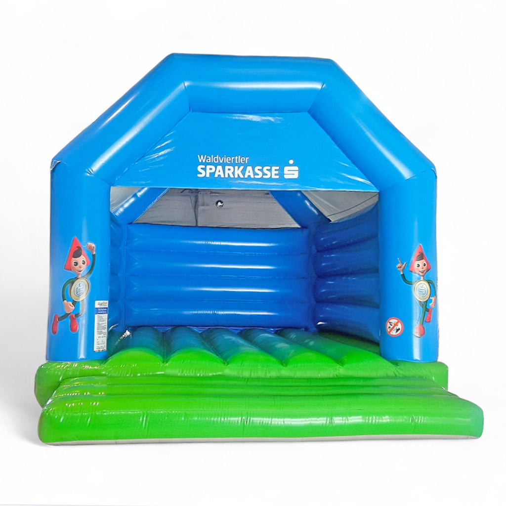 Hüpfburg Sparkasse Sparefroh Maskottchen - Aufblasbare Werbung | Werbeträger | Inflatables online kaufen! Hüpfburg Sparkasse Sparefroh Maskottchen - Aufblasbare Werbung | Werbeträger | Inflatables online kaufen!