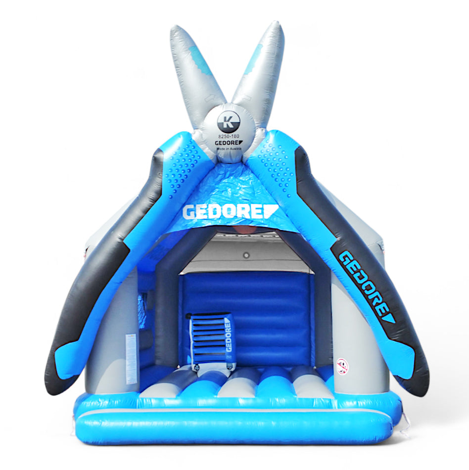 Hüpfburg als Kombizange – Maßgeschneidert für Ihre Werkzeugmarke - Aufblasbare Produktnachbildung kaufen | Werben in Großformat Hüpfburg als Kombizange – Maßgeschneidert für Ihre Werkzeugmarke - Aufblasbare Produktnachbildung kaufen | Werben in Großformat