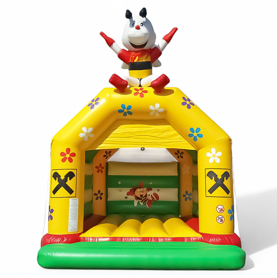 Hüpfburg Raiffeisenbank Sumsi Biene mit Dach - Aufblasbare Werbung | Werbeträger | Inflatables online kaufen! Hüpfburg Raiffeisenbank Sumsi Biene mit Dach - Aufblasbare Werbung | Werbeträger | Inflatables online kaufen!