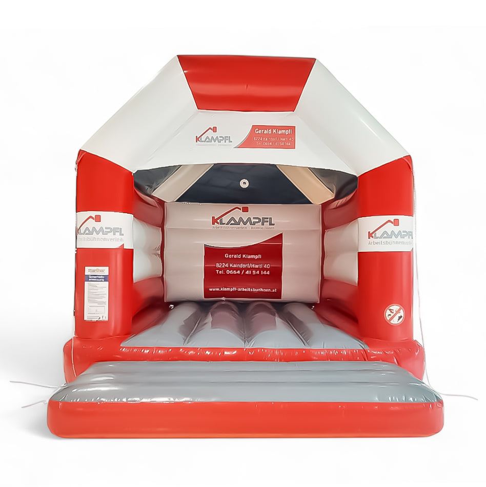 Werbe-Hüpfburg Klampfl mit Logos - Aufblasbare Werbung | Werbeträger | Inflatables online kaufen! Werbe-Hüpfburg Klampfl mit Logos - Aufblasbare Werbung | Werbeträger | Inflatables online kaufen!