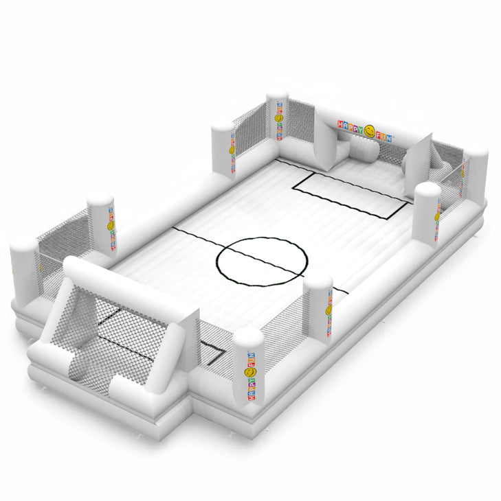 Aufblasbares Fußballfeld für Seifenfußball – robuste Bauweise, flexibel personalisierbar vom Hersteller