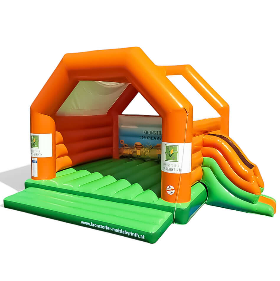 Personalisierte Hüpfburg Maislabyrinth mit Rutsche - Aufblasbare Werbung | Werbeträger | Inflatables online kaufen! Personalisierte Hüpfburg Maislabyrinth mit Rutsche - Aufblasbare Werbung | Werbeträger | Inflatables online kaufen!