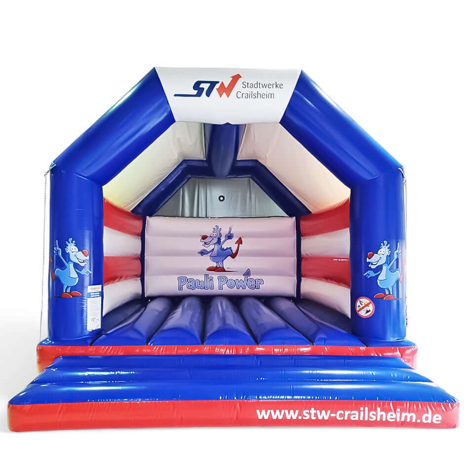Personalisierte Hüpfburg mit Logos und Maskottchen - Aufblasbare Werbung | Werbeträger | Inflatables online kaufen! Personalisierte Hüpfburg mit Logos und Maskottchen - Aufblasbare Werbung | Werbeträger | Inflatables online kaufen!