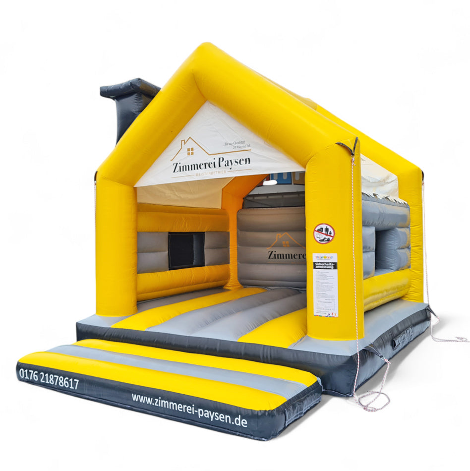 Personalisierte Hüpfburg Zimmerei Holzbau Paysen - Aufblasbare Werbung | Werbeträger | Inflatables online kaufen! Personalisierte Hüpfburg Zimmerei Holzbau Paysen - Aufblasbare Werbung | Werbeträger | Inflatables online kaufen!