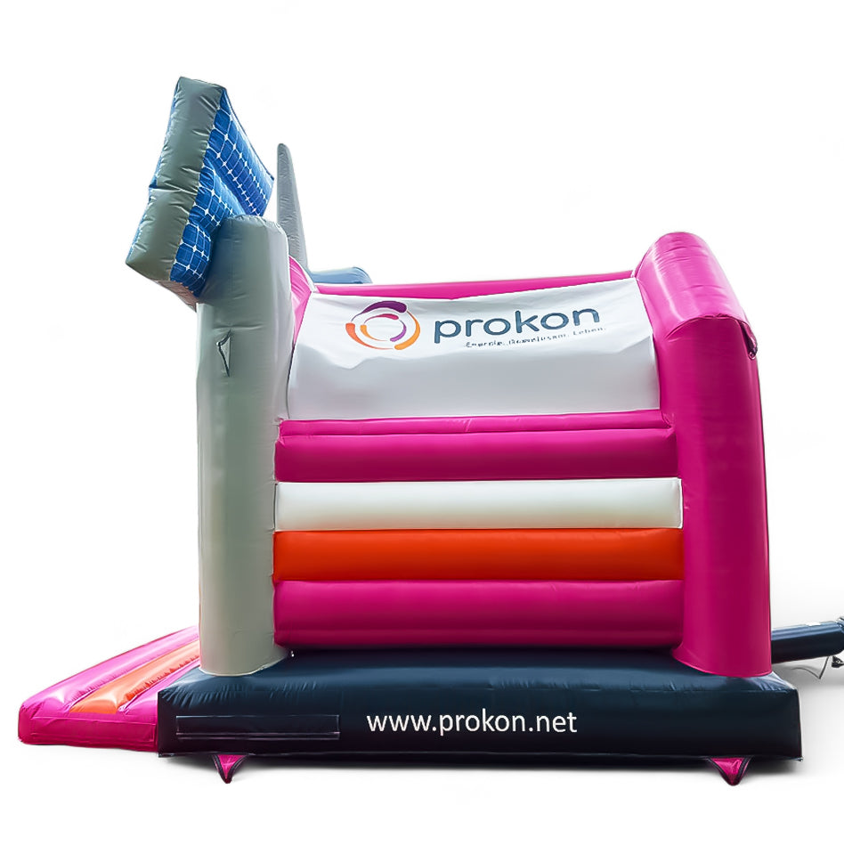 Hüpfburg Windrad Photovoltaikanlage Prokon mit Werbung - Aufblasbare Werbung | Werbeträger | Inflatables online kaufen! Hüpfburg Windrad Photovoltaikanlage Prokon mit Werbung - Aufblasbare Werbung | Werbeträger | Inflatables online kaufen!