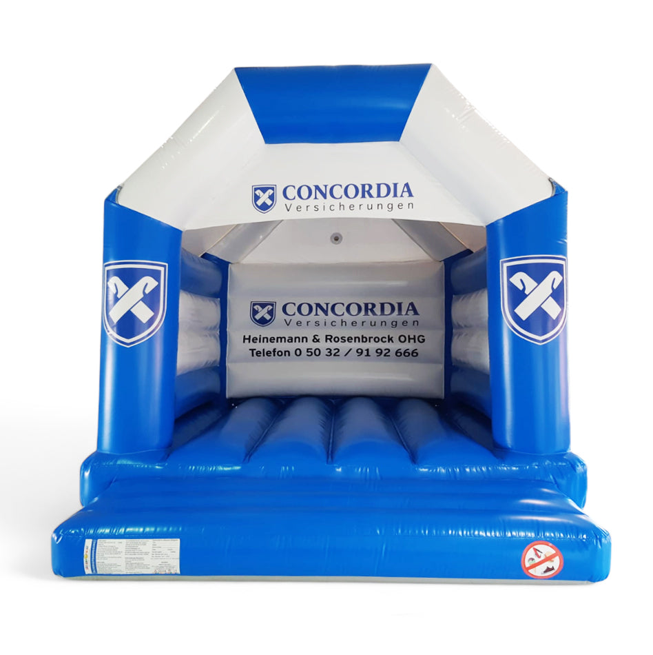 Personalisierte Hüpfburg Versicherung CONCORDIA - Aufblasbare Werbung | Werbeträger | Inflatables online kaufen! Personalisierte Hüpfburg Versicherung CONCORDIA - Aufblasbare Werbung | Werbeträger | Inflatables online kaufen!