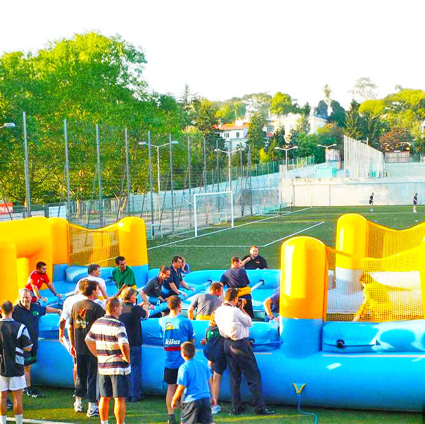 Riesenwuzzler mieten 10 Spieler – Profi-Modell 13,5 x 7 m in Blau-Gelb - Sport Spiele mieten | Fußball Dart | Water Soccer ✔ Verleih Riesenwuzzler mieten 10 Spieler – Profi-Modell 13,5 x 7 m in Blau-Gelb - Sport Spiele mieten | Fußball Dart | Water Soccer ✔ Verleih