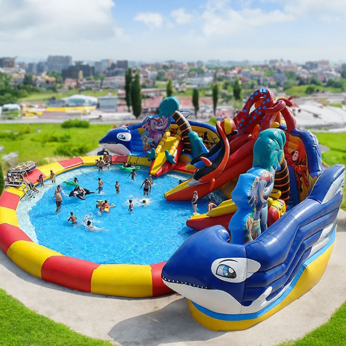 Hüpfburg Wasserspielwelt Water-Park mieten - Riesenrutsche mieten | Luftrutschen Verleih ☆☆☆☆☆ Hüpfburg Wasserspielwelt Water-Park mieten - Riesenrutsche mieten | Luftrutschen Verleih ☆☆☆☆☆