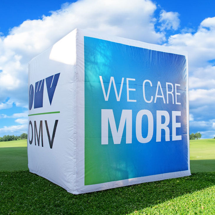 Werbewürfel mit Banner – aufblasbar und individuell bedruckt - Aufblasbare Werbewürfel | Werbewand kaufen | In Ihrem Design Werbewürfel mit Banner – aufblasbar und individuell bedruckt - Aufblasbare Werbewürfel | Werbewand kaufen | In Ihrem Design