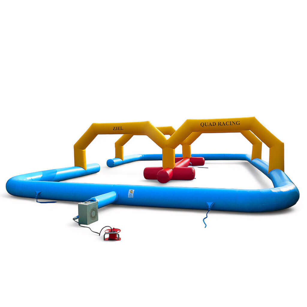 Aufblasbare Quad Bahn Blau Gelb – Rennstrecke für Kinder - Sport Spiele wie aufblasbares Fußball Dart kaufen | Torschusswand Aufblasbare Quad Bahn Blau Gelb – Rennstrecke für Kinder - Sport Spiele wie aufblasbares Fußball Dart kaufen | Torschusswand