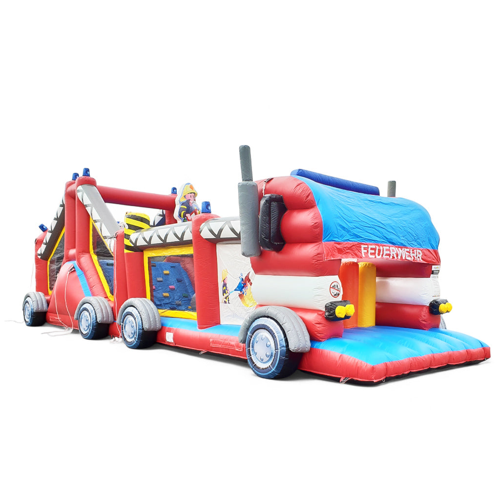 Hindernisparcours Feuerwehr LKW 15x4m, Auto Hüpfburg mieten - Hüpfburgen mieten für jeden Anlass | Über 300 Spielgeräte Hindernisparcours Feuerwehr LKW 15x4m, Auto Hüpfburg mieten - Hüpfburgen mieten für jeden Anlass | Über 300 Spielgeräte
