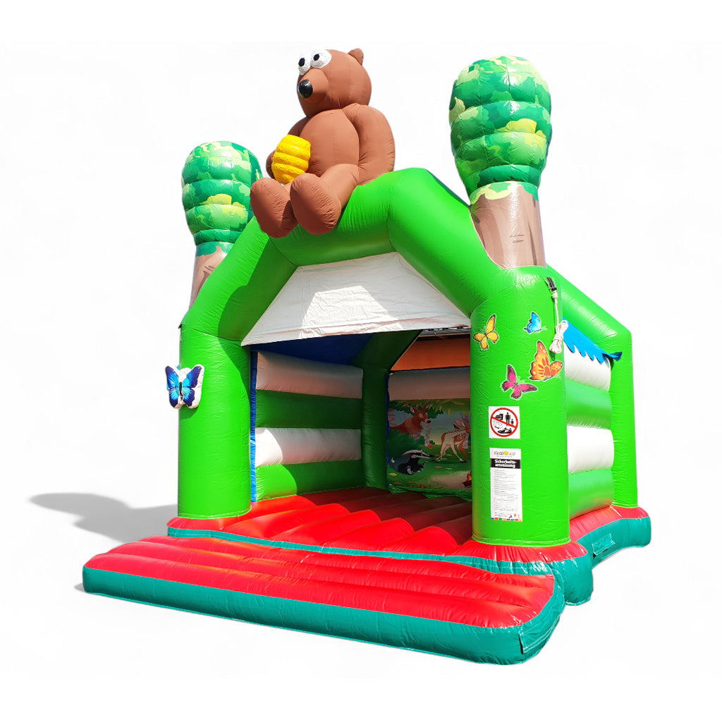 Hüpfburg Bär mieten 5x6m - für kleine Naturfreunde - Hüpfburgen mieten für jeden Anlass | Über 300 Spielgeräte Hüpfburg Bär mieten 5x6m - für kleine Naturfreunde - Hüpfburgen mieten für jeden Anlass | Über 300 Spielgeräte