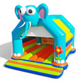Hüpfburg Elefant mit Dach.
