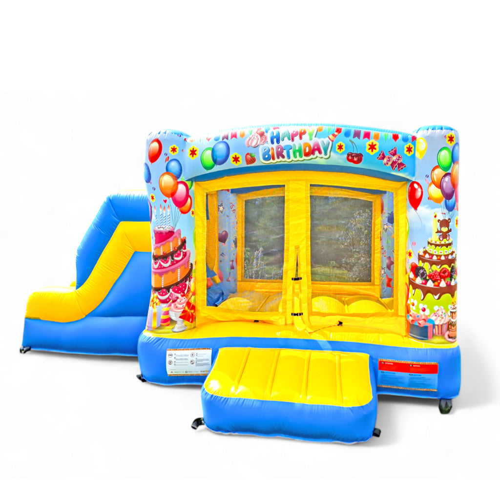 Hüpfburg Geburtstag mit Rutsche mieten 5,5x3,5 m – Highlight Kinderparty - Hüpfburgen mieten für jeden Anlass | Über 300 Spielgeräte Hüpfburg Geburtstag mit Rutsche mieten 5,5x3,5 m – Highlight Kinderparty - Hüpfburgen mieten für jeden Anlass | Über 300 Spielgeräte