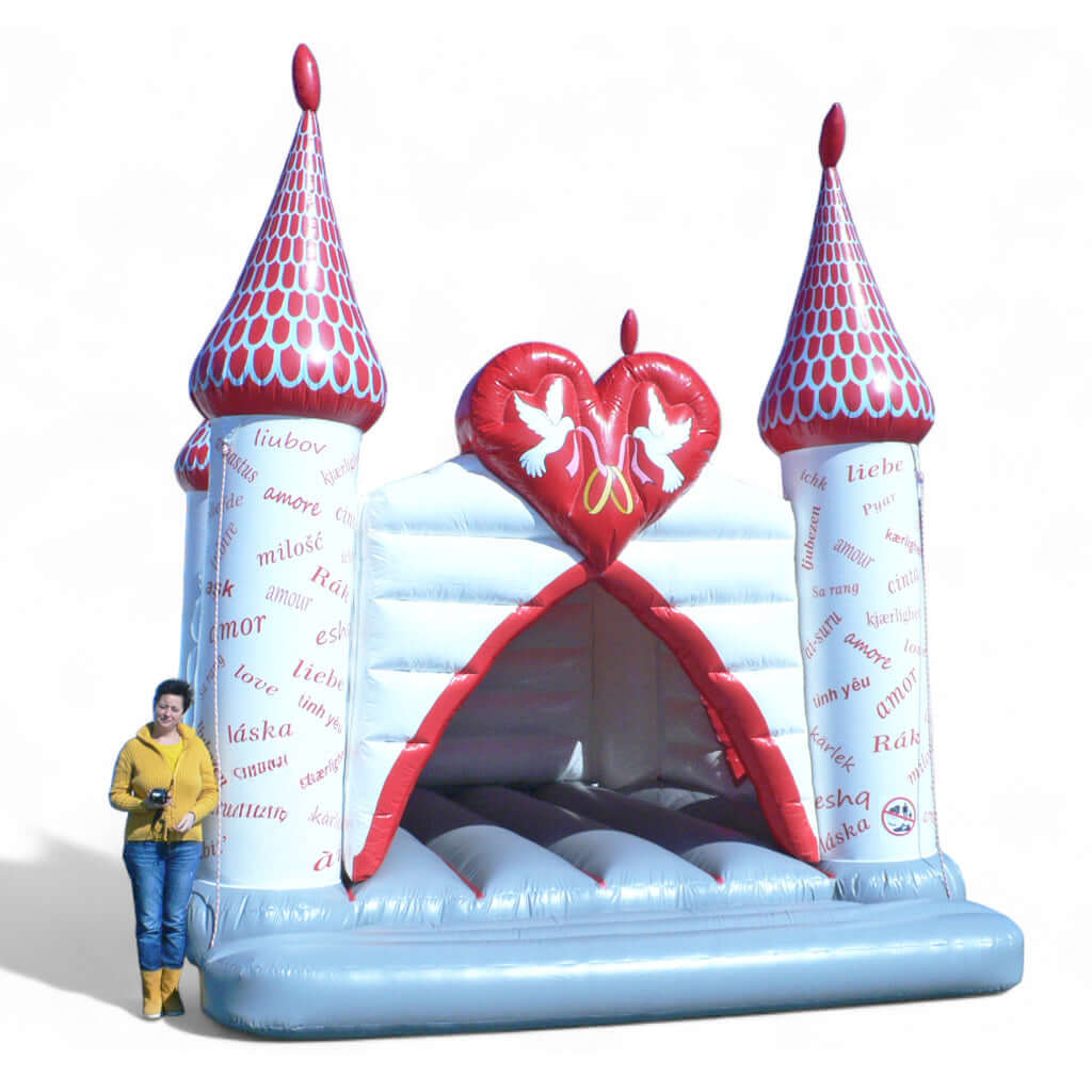 Hüpfburg Hochzeit mit Dach – Für strahlende Hochzeitsmomente - Hüpfburgen kaufen mit 5 Jahren Garantie | In AT, DE & CH Hüpfburg Hochzeit mit Dach – Für strahlende Hochzeitsmomente - Hüpfburgen kaufen mit 5 Jahren Garantie | In AT, DE & CH