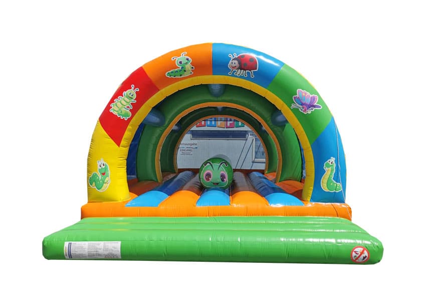 Hüpfburg Raupe mit Fenster und Hindernis - Aufblasbare Werbung | Werbeträger | Inflatables online kaufen! Hüpfburg Raupe mit Fenster und Hindernis - Aufblasbare Werbung | Werbeträger | Inflatables online kaufen!