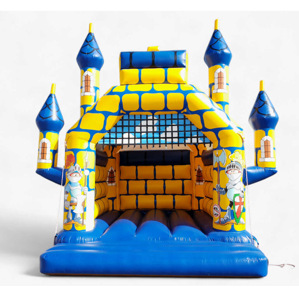 Eine Burg wie im Mittelalter als Hüpfburg.