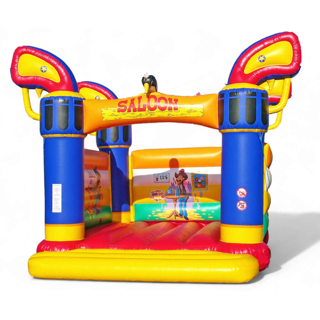 Hüpfburg Saloon - Wilder Westen für kleine Cowboys - Hüpfburgen kaufen mit 5 Jahren Garantie | In AT, DE & CH Hüpfburg Saloon - Wilder Westen für kleine Cowboys - Hüpfburgen kaufen mit 5 Jahren Garantie | In AT, DE & CH