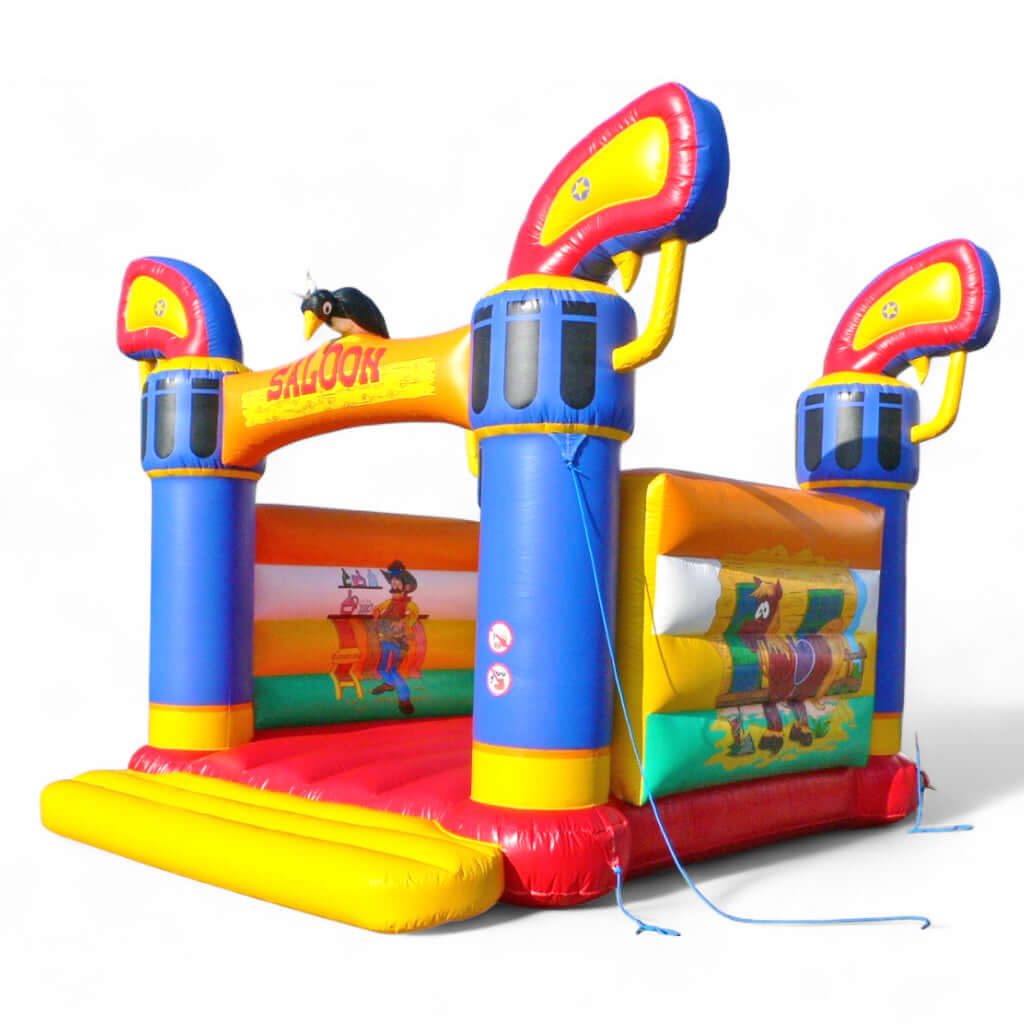 Hüpfburg Saloon - Wilder Westen für kleine Cowboys - Hüpfburgen kaufen mit 5 Jahren Garantie | In AT, DE & CH Hüpfburg Saloon - Wilder Westen für kleine Cowboys - Hüpfburgen kaufen mit 5 Jahren Garantie | In AT, DE & CH
