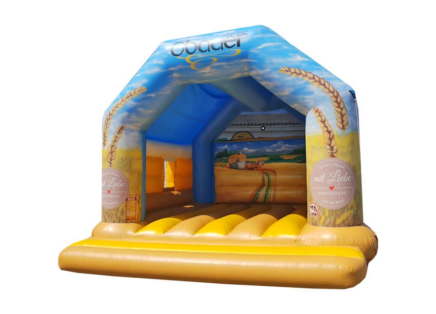 Hüpfburg Bäckerei Obauer mit Fenster - Aufblasbare Werbung | Werbeträger | Inflatables online kaufen! Hüpfburg Bäckerei Obauer mit Fenster - Aufblasbare Werbung | Werbeträger | Inflatables online kaufen!