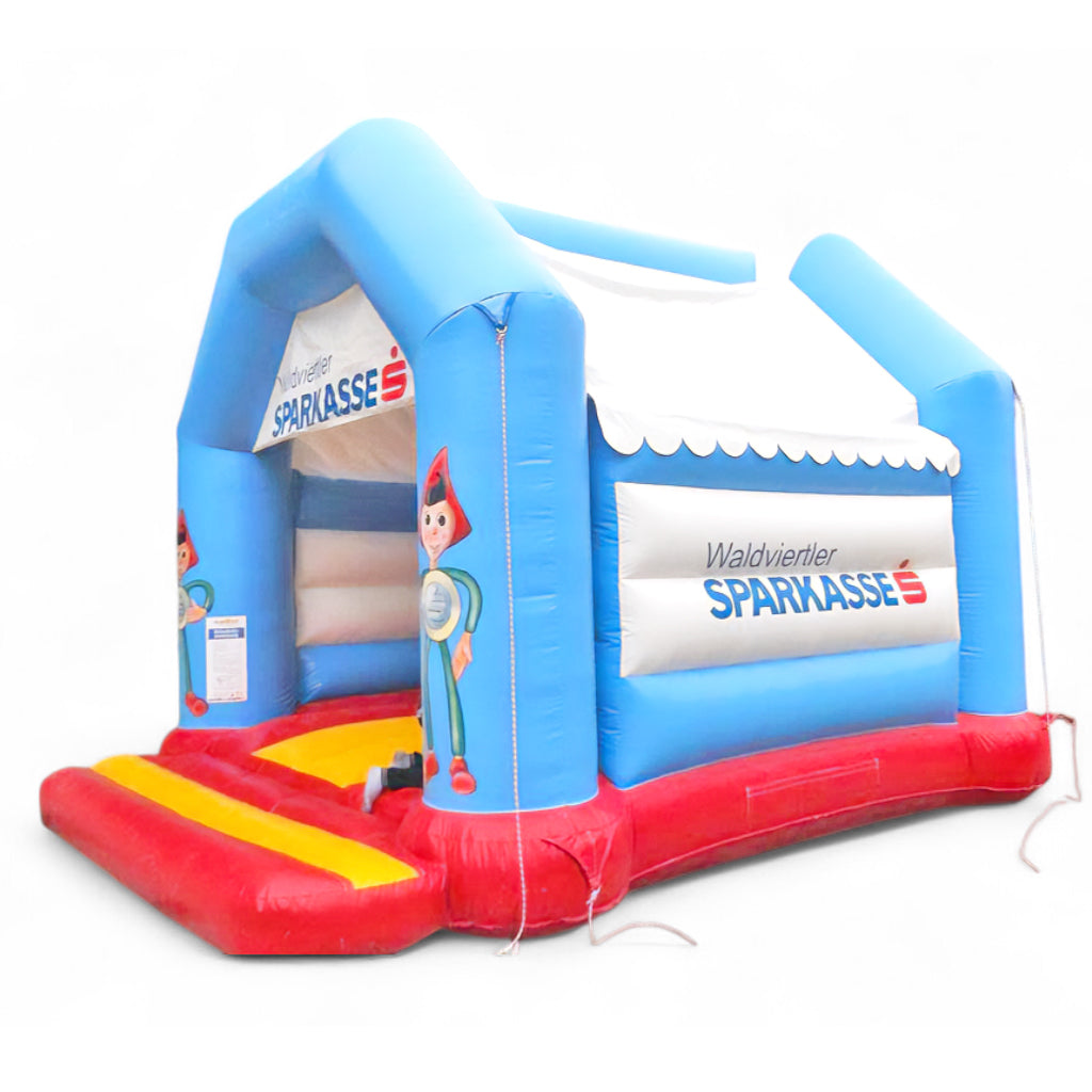 Hüpfburg Sparkasse Sparefroh 2 - Aufblasbare Werbung | Werbeträger | Inflatables online kaufen! Hüpfburg Sparkasse Sparefroh 2 - Aufblasbare Werbung | Werbeträger | Inflatables online kaufen!