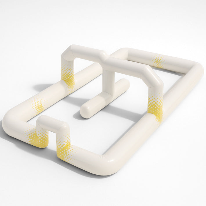 Individuell gefertigte aufblasbare Rennstrecken Barriere – robust, modular und personalisierbar - direkt vom Hersteller