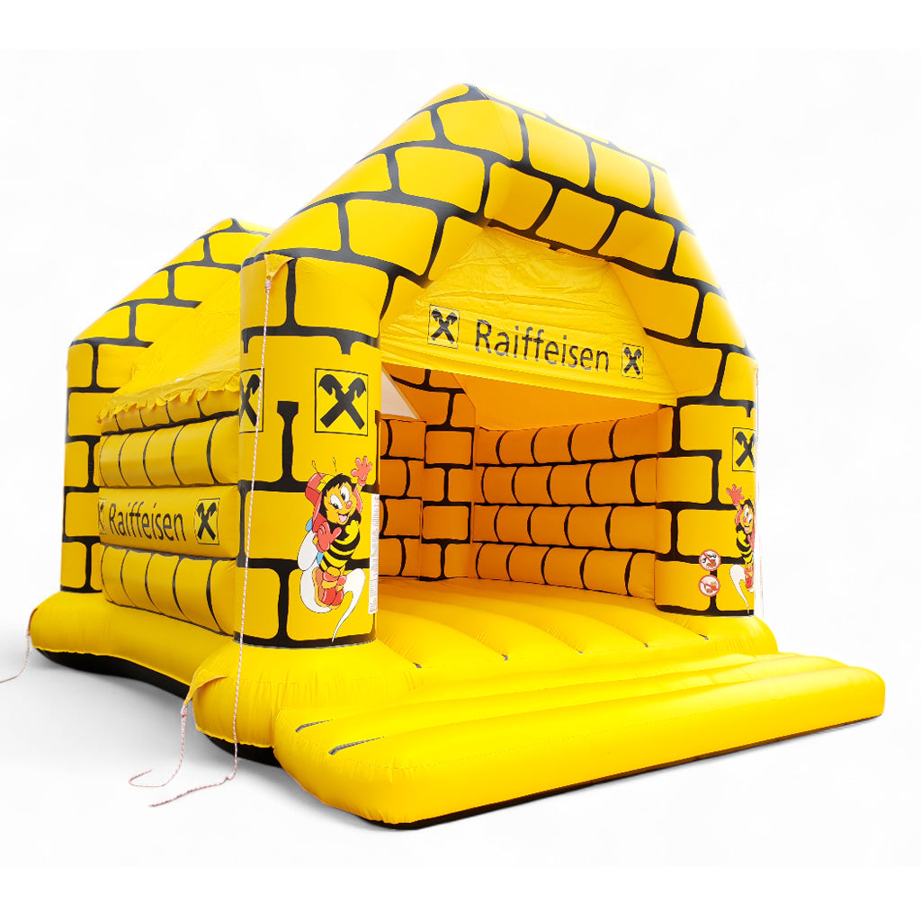 Hüpfburg Sumsi Raiffeisenbank 1 - Aufblasbare Werbung | Werbeträger | Inflatables online kaufen! Hüpfburg Sumsi Raiffeisenbank 1 - Aufblasbare Werbung | Werbeträger | Inflatables online kaufen!
