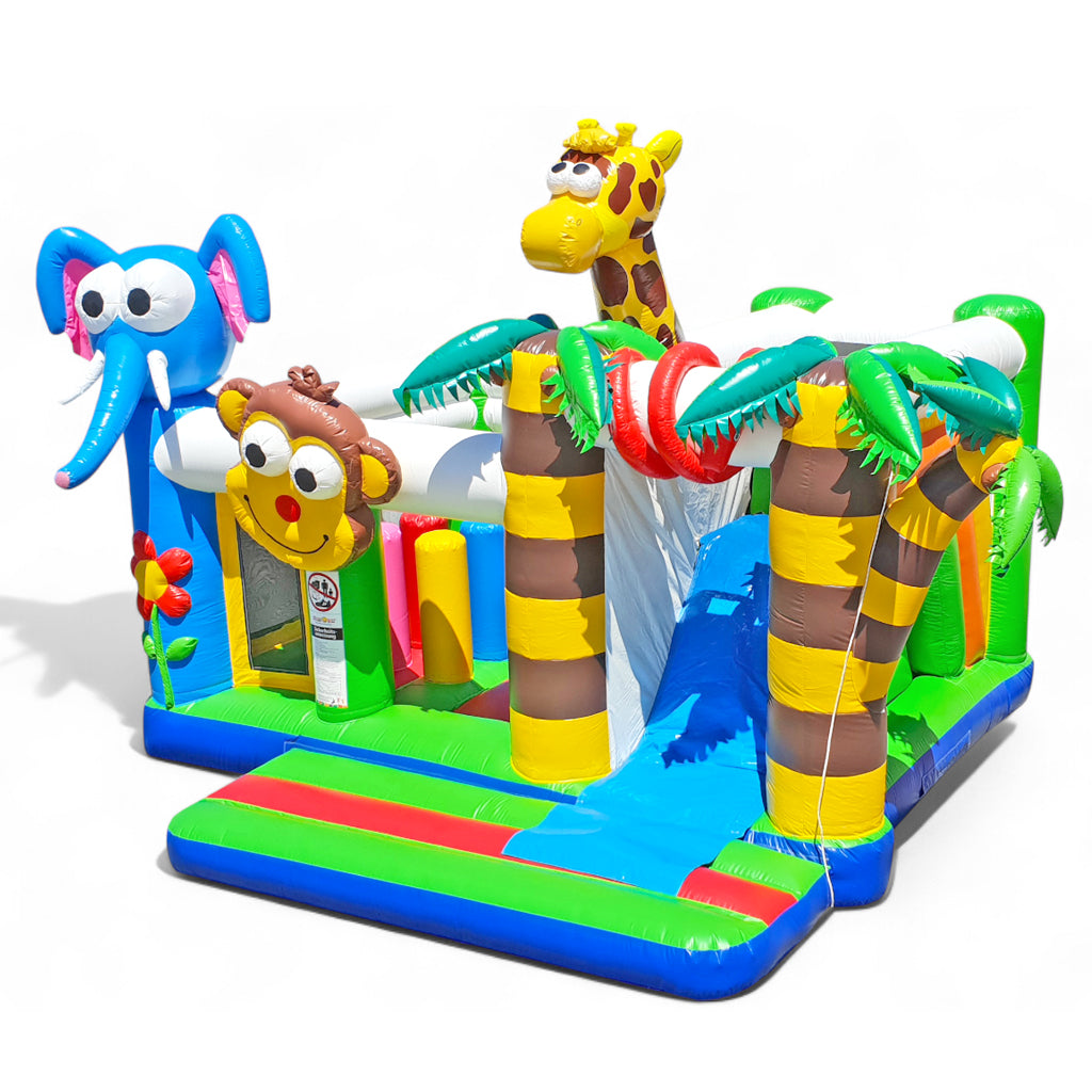 Multiplay Hüpfburg Dschungel mieten 5,6×5,3m - Bunte Safari-Abenteuer erleben - Riesenwuzzler-Turnier ✔ jetzt Wuzzler-Turnier planen Multiplay Hüpfburg Dschungel mieten 5,6×5,3m - Bunte Safari-Abenteuer erleben - Riesenwuzzler-Turnier ✔ jetzt Wuzzler-Turnier planen