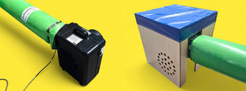 Verschiedene Hüpfburg Gebläse mit und ohne Schalldämpferbox.